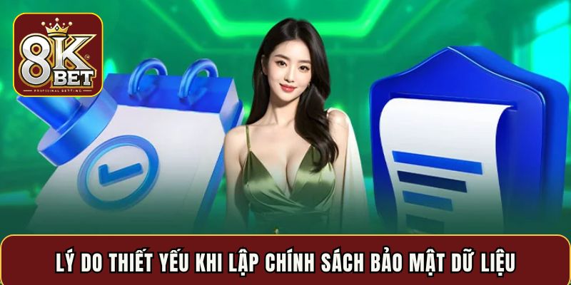 Lý do thiết yếu khi lập chính sách bảo mật dữ liệu